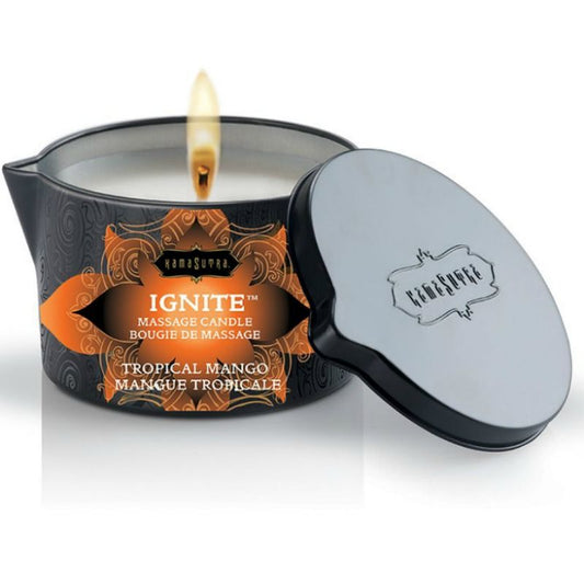 KAMASUTRA - MASSAGE CANDLE TROPICAL HANDLE 170 GR - My naughty haven #