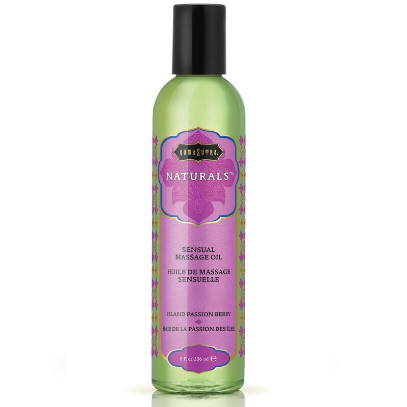 KAMASUTRA - NATURAL MASSAGE OIL PASSION BERRY 236 ML - My naughty haven #