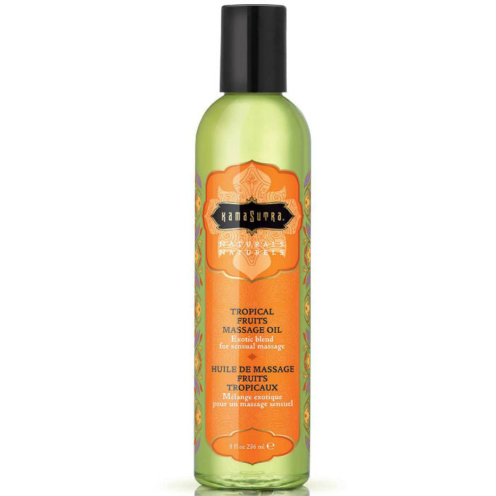KAMASUTRA - NATURALS MASSAGE OIL TROPICAL FRUITS 236ML - My naughty haven #