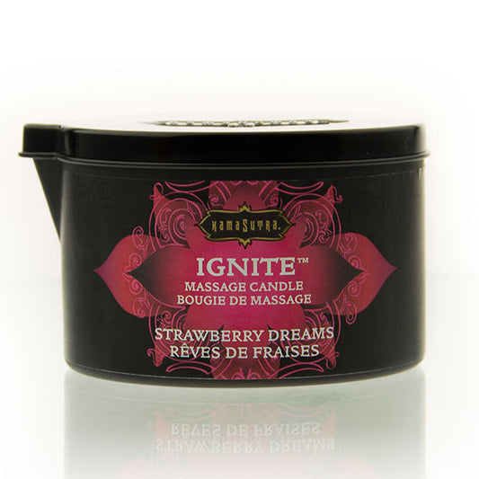 KAMASUTRA - STRAWBERRY DREAMS MASSAGE CANDLE 170 GR - My naughty haven #