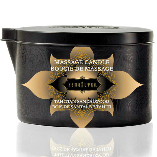 KAMASUTRA - VANILLA AND SANDALWOOD MASSAGE CANDLE 170 GR - My naughty haven #