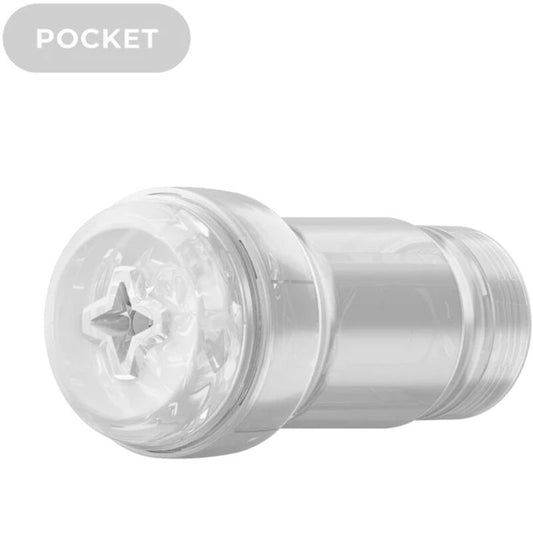 KIIROO - Прозрачен мастурбатор „Feel Pocket Stroker Crystal“ от Kiiroo