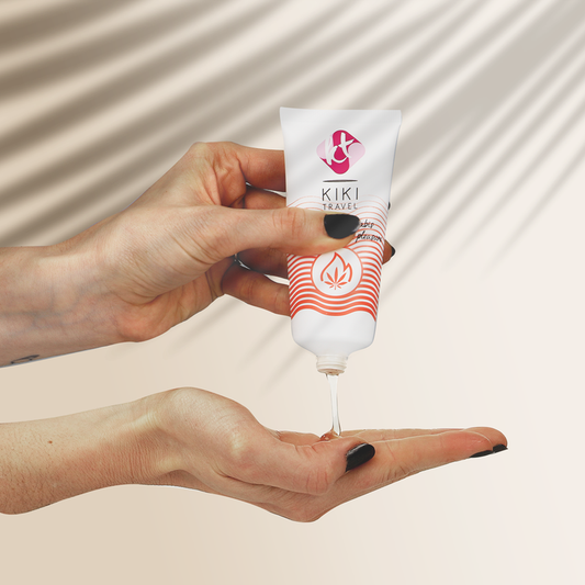 KIKÍ TRAVEL - лубрикант с горещ ефект Cannabis 50 мл