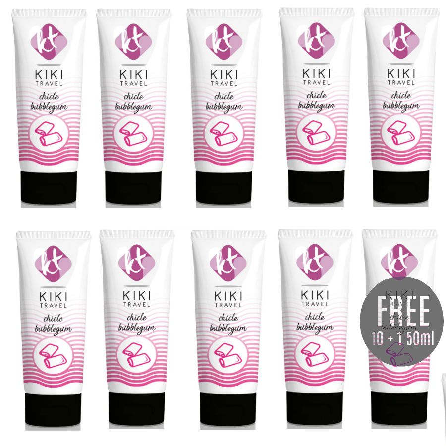 KIKÍ TRAVEL - GUM FLAVOR LUBRICANT 50ML 10 + 1 FREE - My naughty haven #