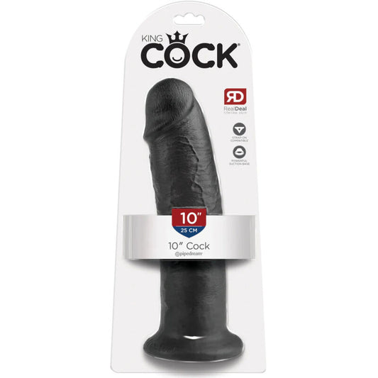 KING COCK - 10 DILDO BLACK 25 CM - My naughty haven #