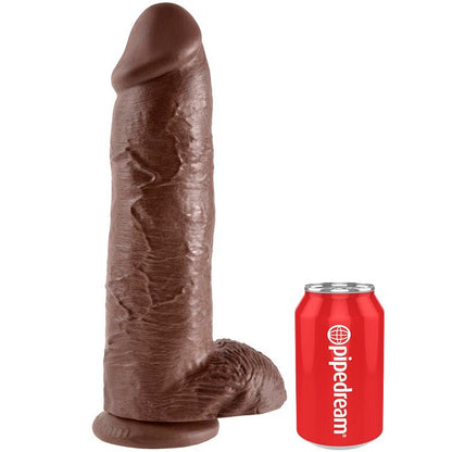 KING COCK - 12 DILDO BROWN WITH BALLS 30.48 CM - My naughty haven #