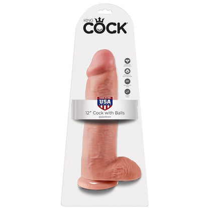 KING COCK - 12 DILDO FLESH WITH BALLS 30.48 CM - My naughty haven #