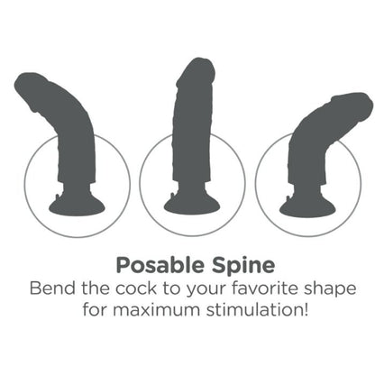 KING COCK - 20.3 CM VIBRATING COCK WITH BALLS FLESH - My naughty haven #