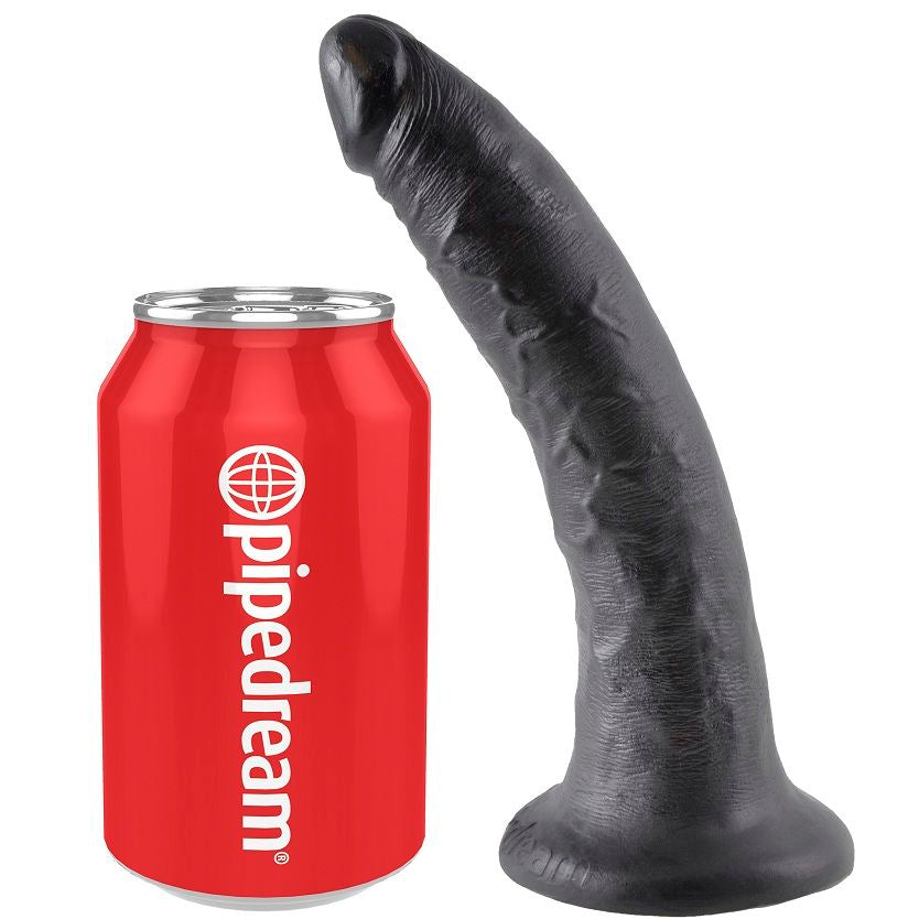KING COCK - 7 DILDO BLACK 17.8 CM - My naughty haven #
