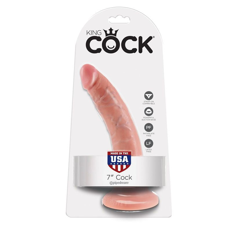 KING COCK - 7 DILDO FLESH 17.8 CM - My naughty haven #