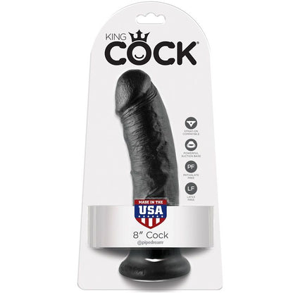 KING COCK - 8 DILDO BLACK 20.3 CM - My naughty haven #