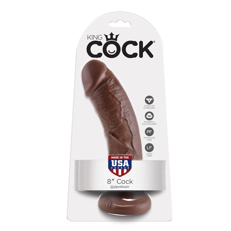 KING COCK - 8 DILDO BROWN 20.3 CM - My naughty haven #