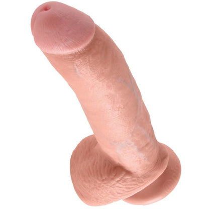 KING COCK - 9 DILDO FLESH WITH BALLS 22.9 CM - My naughty haven #