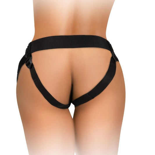 KING COCK - ELITE DELUXE ADJUSTABLE HARNESS KIT RING WITH TESTICLES & DILDO 20.3 CM - My naughty haven #