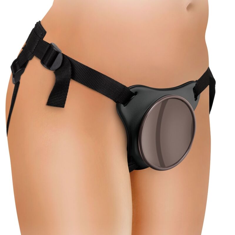 KING COCK - ELITE DELUXE ADJUSTABLE HARNESS KIT RING WITH TESTICLES & DILDO 20.3 CM - My naughty haven #