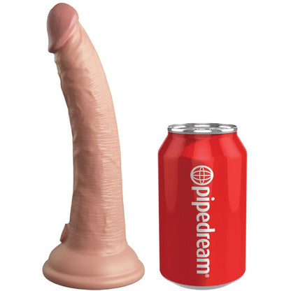 KING COCK - ELITE REALISTIC DILDO VIBRATOR & SILICONE REMOTE CONTROL 17.8 CM - My naughty haven #