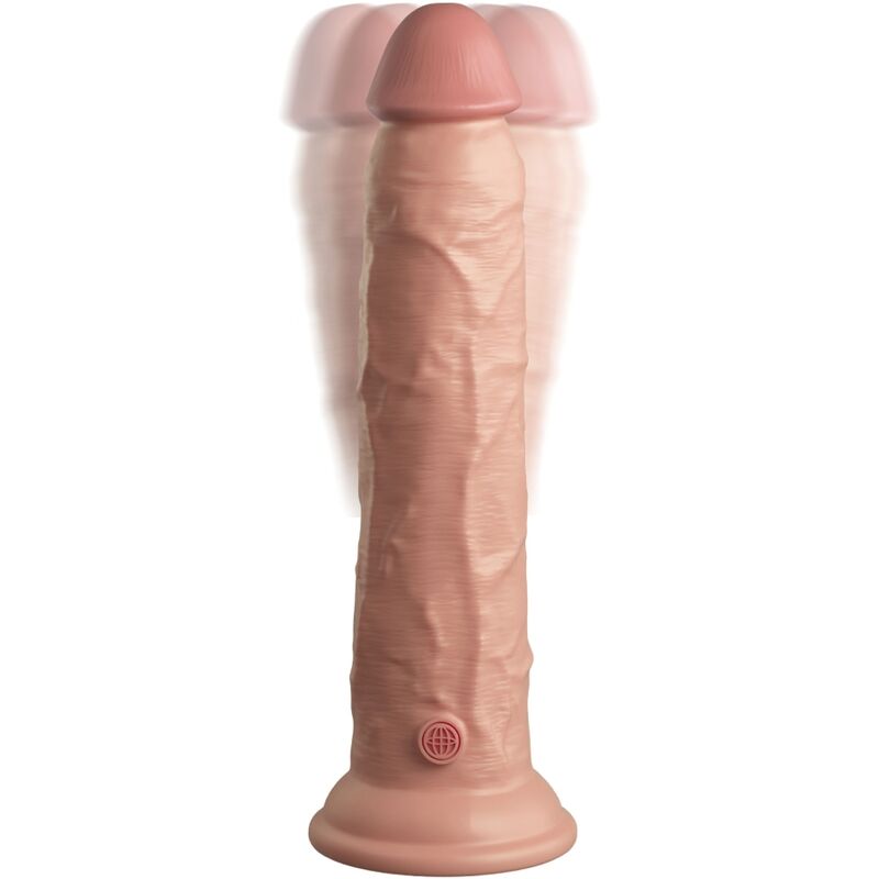 KING COCK - ELITE REALISTIC DILDO VIBRATOR & SILICONE REMOTE CONTROL 23 CM - My naughty haven #