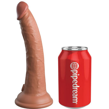 KING COCK - ELITE REALISTIC SILICONE DILDO 17.8 CM CARAMEL - My naughty haven #
