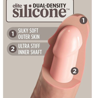 KING COCK - ELITE REALISTIC SILICONE DILDO 17.8 CM - My naughty haven #