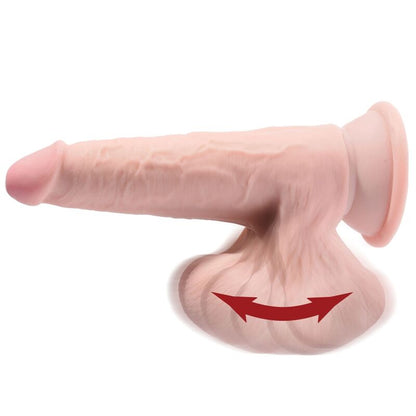 KING COCK - PLUS 3D DILDO SWINGING BALLS 12.7 CM - My naughty haven #