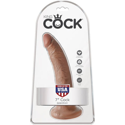 KING COCK - REALISTIC PENIS 17.5 CM CARAMEL - My naughty haven #