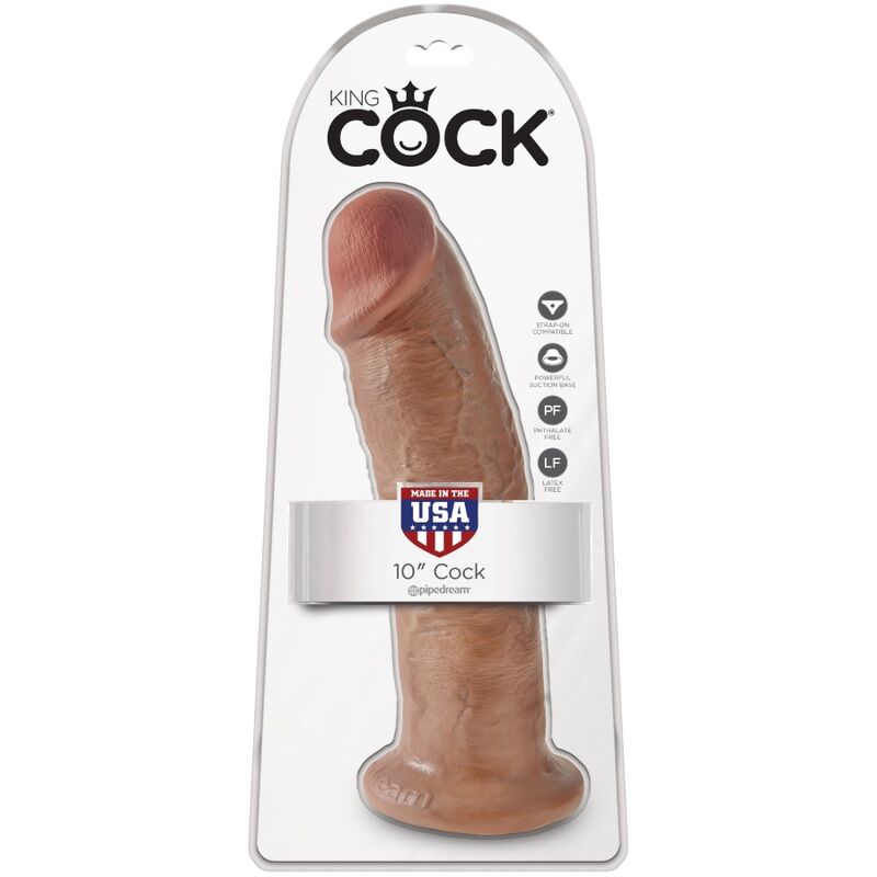 KING COCK - REALISTIC PENIS 24 CM CARAMEL - My naughty haven #