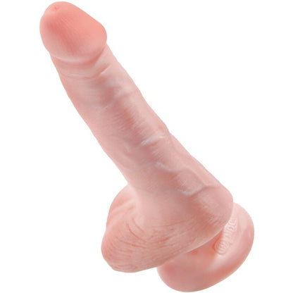 KING COCK - REALISTIC PENIS WITH BALLS 13.5 CM LIGHT - My naughty haven #