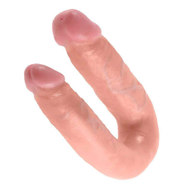 KING COCK - U-SHAPED MEDIUM DOUBLE TROUBLE FLESH 13.9 CM - My naughty haven #