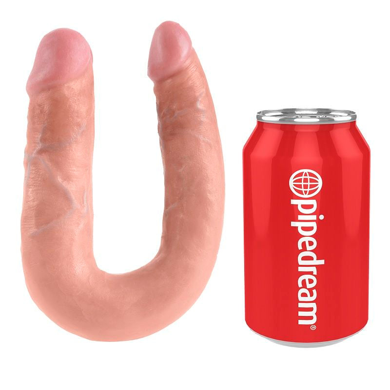 KING COCK - U-SHAPED MEDIUM DOUBLE TROUBLE FLESH 13.9 CM - My naughty haven #