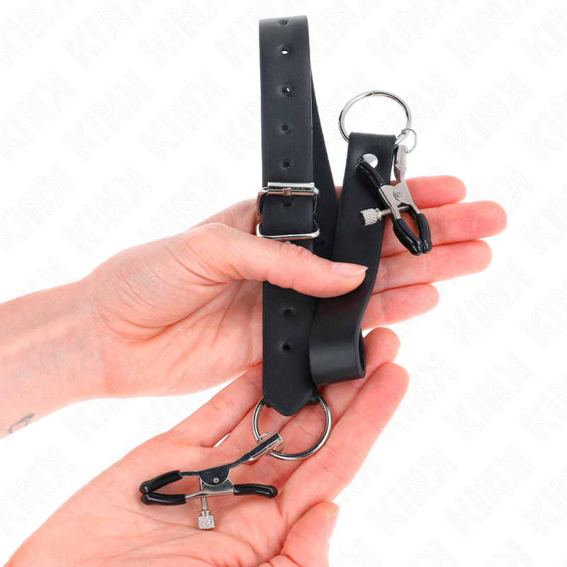 KINK - 4 CLIT CLAMPS ADJUSTABLE 34-48 CM - My naughty haven #