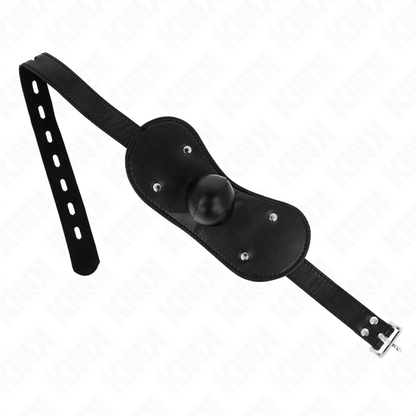 KINK - BALL GAG MOUTH MASK WITH LOCK ADJUSTABLE 42-60 CM - My naughty haven #