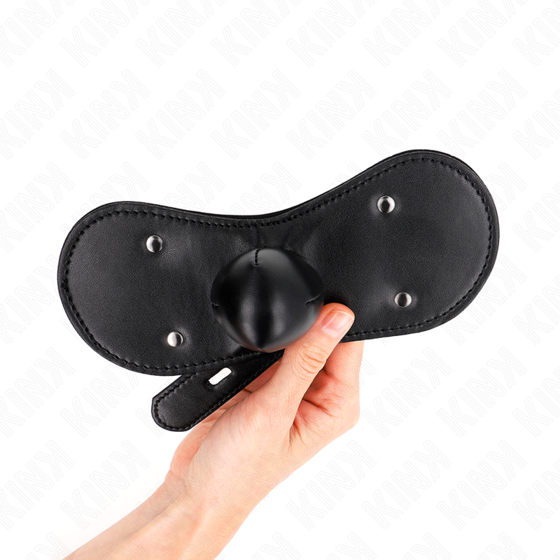 KINK - BALL GAG MOUTH MASK WITH LOCK ADJUSTABLE 42-60 CM - My naughty haven #