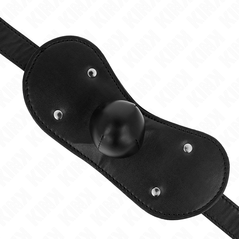 KINK - BALL GAG MOUTH MASK WITH LOCK ADJUSTABLE 42-60 CM - My naughty haven #