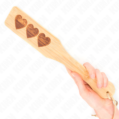 KINK - BAMBOO PALLET HEART DESIGN 32 X 5.5 CM - My naughty haven #