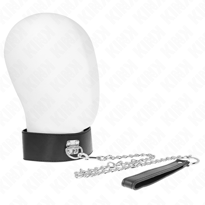 KINK - BASIC MODEL COLLAR WITH LEASH 65 CM MODEL 0 - My naughty haven #