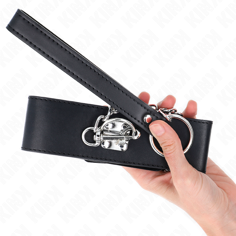 KINK - BASIC MODEL COLLAR WITH LEASH 65 CM MODEL 0 - My naughty haven #