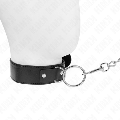 KINK - BASIC MODEL COLLAR WITH LEASH MODEL 4 ADJUSTABLE 36-43 CM - My naughty haven #
