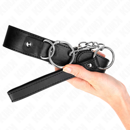 KINK - BASIC MODEL COLLAR WITH LEASH MODEL 4 ADJUSTABLE 36-43 CM - My naughty haven #