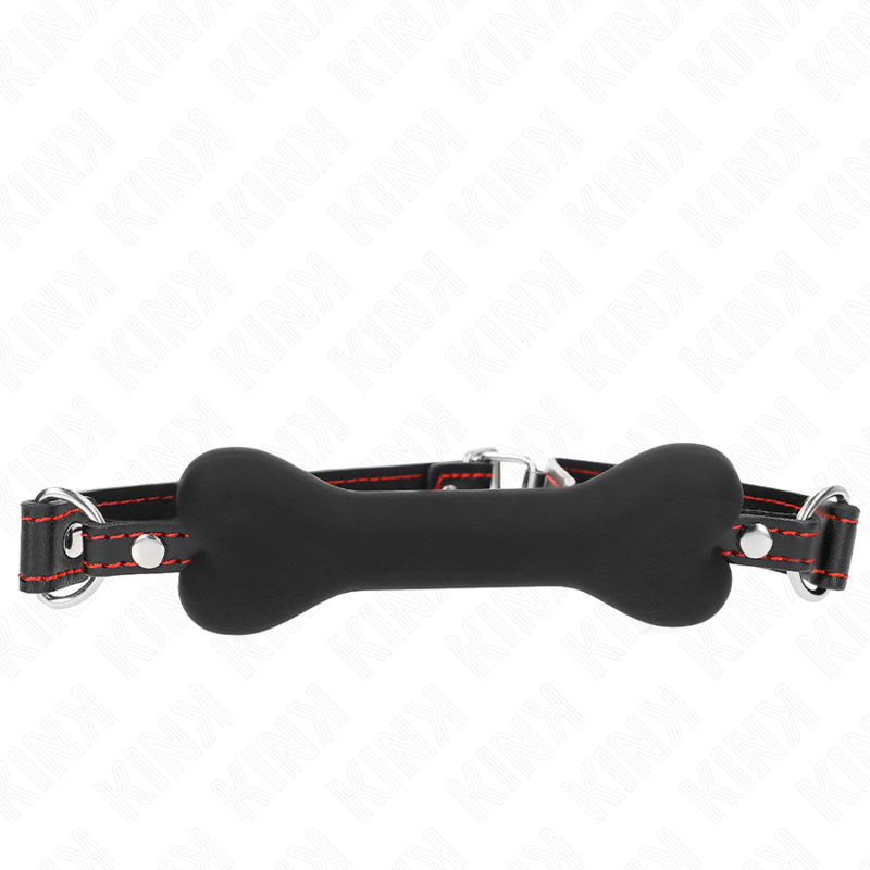 KINK - BLACK BONE 12 CM GAG 63 x 2 CM - My naughty haven #