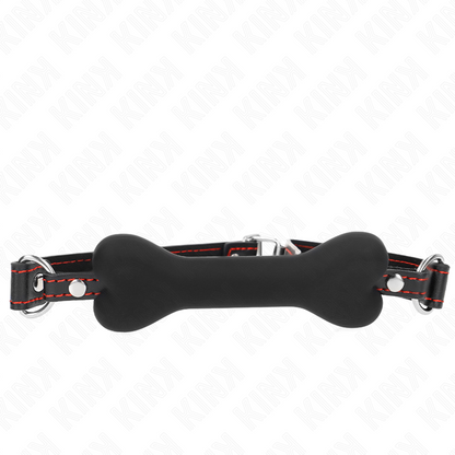 KINK - BLACK BONE 12 CM GAG 63 x 2 CM - My naughty haven #
