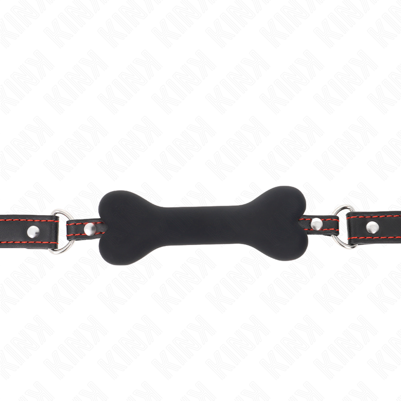 KINK - BLACK BONE 12 CM GAG 63 x 2 CM - My naughty haven #