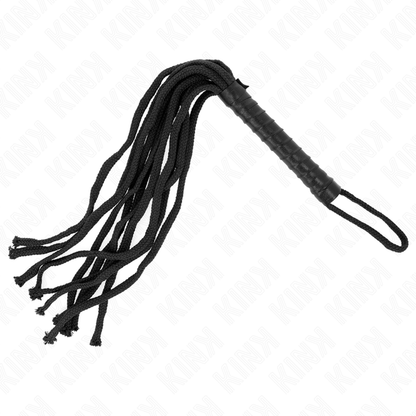 KINK - BLACK ROPE WHIP 56 CM - My naughty haven #