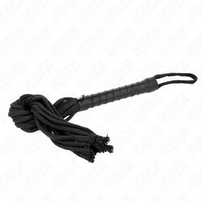 KINK - BLACK ROPE WHIP 56 CM - My naughty haven #