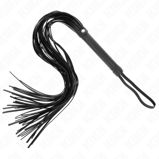 KINK - BLACK SOFT PVC WHIP 70 CM - My naughty haven #