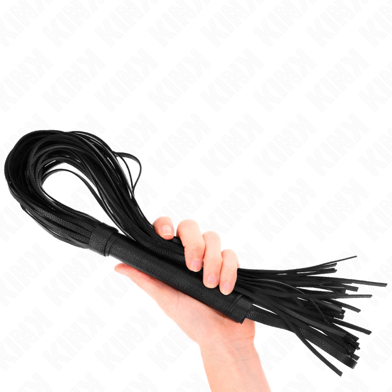 KINK - BLACK SOFT PVC WHIP 70 CM - My naughty haven #