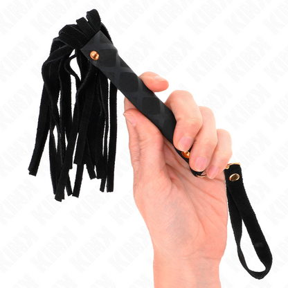 KINK - BLACK SUEDE MINI WHIP 30 CM - My naughty haven #