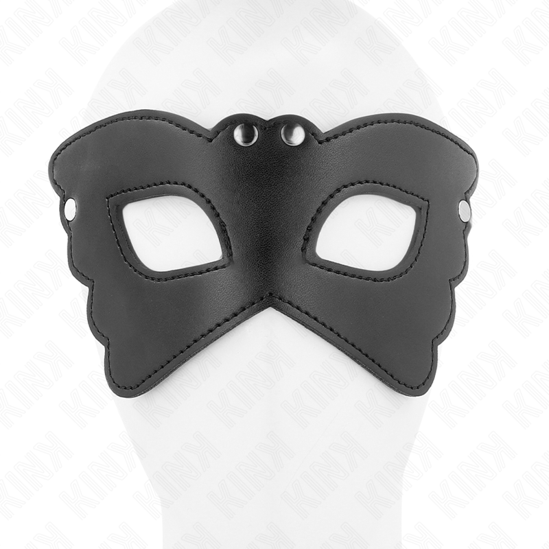 KINK - BUTTERFLY SHAPED LEATHERETTE MASK 20 x 9 CM - My naughty haven #