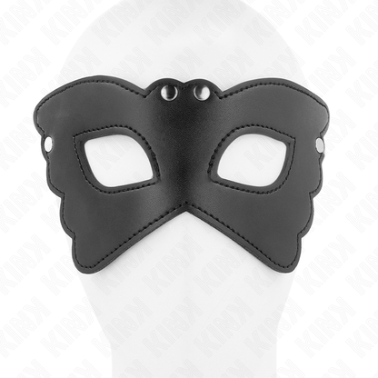 KINK - BUTTERFLY SHAPED LEATHERETTE MASK 20 x 9 CM - My naughty haven #
