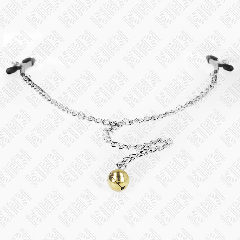 KINK - CHAIN NIPPLE CLAMPS WITH BELL 30 CM - My naughty haven #