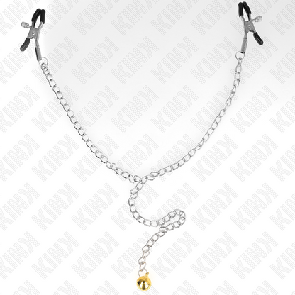 KINK - CHAIN NIPPLE CLAMPS WITH BELL 30 CM - My naughty haven #